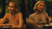 Leslie Bibb and Carrie Coon in ‘The White Lotus’