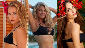 Sailor Brinkley Cook, Christie Brinkley and Alexa Ray Joel were photographed by Emmanuelle Hauguel in Turks and Caicos