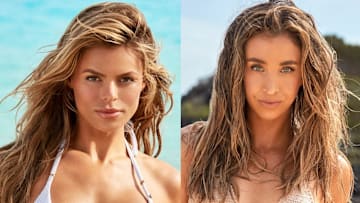 Brooks Nader and Katie Austin were photographed by Ben Watts in Bermuda.