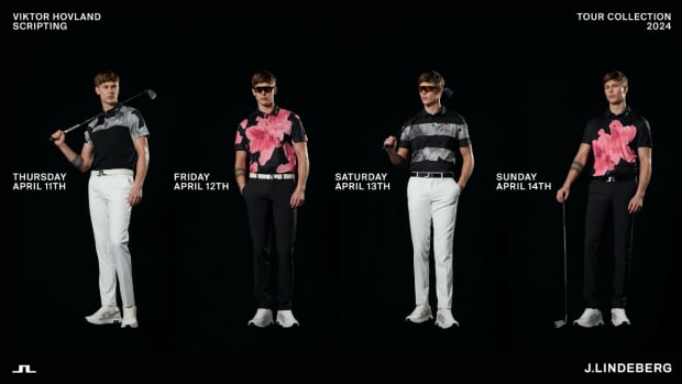Viktor Hovland apparel scripting from J. Lindeberg