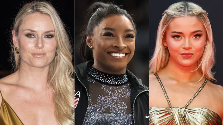 Lindsey Vonn, Simone Biles and Olivia Dunne