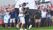 Spaun celebrated the final putt.