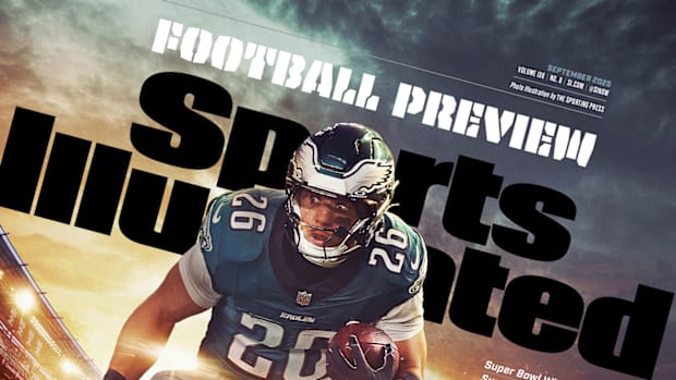 Sports Illustrated football preview cover with Saquon Barkley