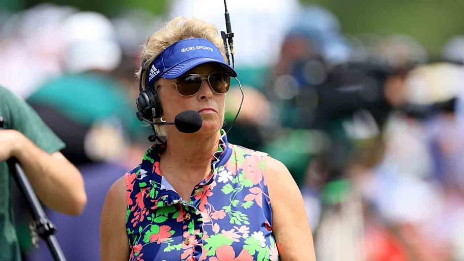 In 2020 Pepper became the first TV reporter to work inside the ropes at the Masters. | David Cannon/Getty Images