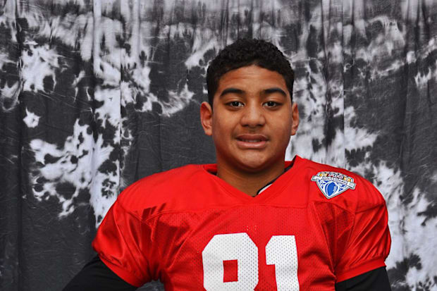 JT Tuimoloau representing FBU Seattle as an eighth grader.