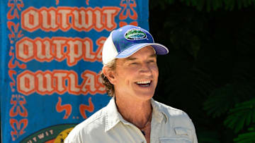 “I’m a Wolf, Baby” – One castaway’s scheming gets them into hot water when their tribe realizes the same conversation has been repeated to each of them. Two castaways are sent on a grueling journey. Then, one castaway’s series of missteps leaves one of their tribemates hungry for revenge, on SURVIVOR, Wednesday, Oct. 22. Pictured (L-R): Jeff Probst. Photo: Robert Voets/CBS ©2025 CBS Broadcasting, Inc. All Rights Reserved.