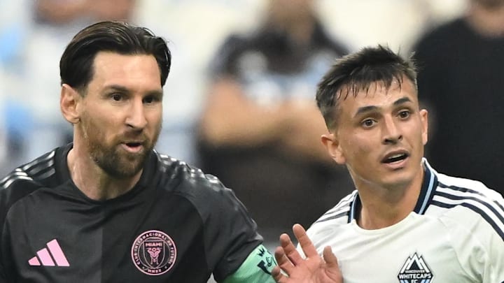 Lionel Messi (left) and Andres Cubas have had quite the battle while playing for club and country Lionel Messi (left) and Andres Cubas have had quite the battle while playing for club and country