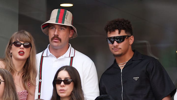 Travis Kelce and Patrick Mahomes had some fun at the U.S. Open last Sunday. 