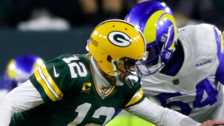 Green Bay Packers face the Los Angeles Rams . USA TODAY NETWORK-WisconsinApc Packers Vs Rams 81650 121922 Wagac