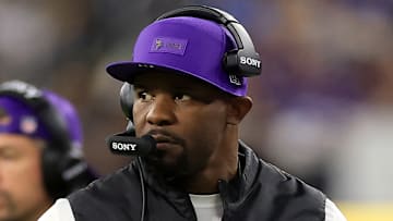 Minnesota Vikings defensive coordinator Brian Flores