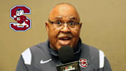 Interim Athletic Director, Oliver "Buddy" Pough, former South Carolina State head coach speaks with Kyle T. Mosley (HBCU Legends) and Keisha J. Kelley (Black College Experience) at the 2024 Celebration Bowl Radio Row interviewing session at the Omni Hotel on Friday, Dec. 13, 2024.