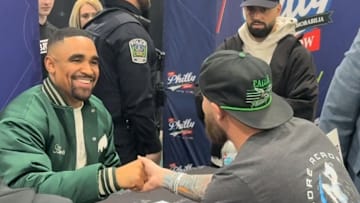 Jalen Hurts Signing Autographs at the Philly Show