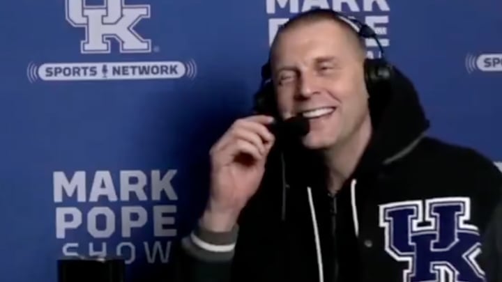 Kentucky coach Mark Pope realizes what he's done. Kentucky coach Mark Pope realizes what he's done.