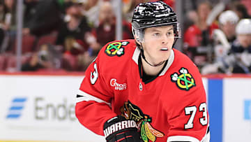 Chicago Blackhawks winger Lukas Reichel