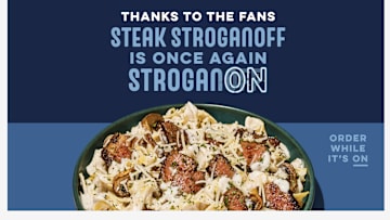 Steak Stroganoff is back