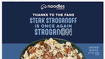 Noodles & Company Steak Stroganoff