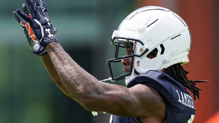 Penn State Transfer wide receiver KeAndre Lambert-Smith with the Auburn Tigers