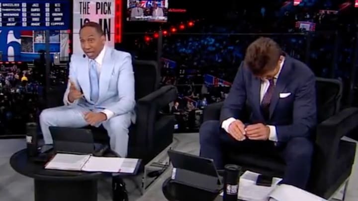 Stephen A. Smith often left Bob Myers speechless. Kind of. 