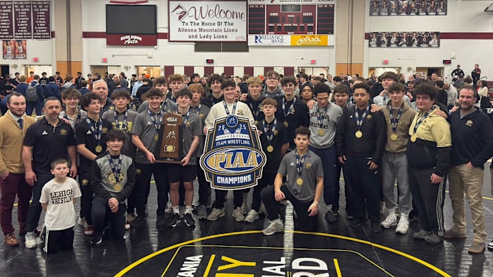 Bethlehem Catholic celebrated its fourth consecutive PIAA Class AAA Dual Meet State Championship, after topping Nazareth in the 2025 final. Bethlehem Catholic celebrated its fourth consecutive PIAA Class AAA Dual Meet State Championship, after topping Nazareth in the 2025 final.