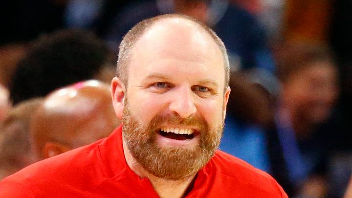 Memphis Grizzlies head coach Taylor Jenkins reacts to Memphis Grizzlies guard Desmond Bane (22) during a timeout in the first half against the Denver Nuggets at FedExForum on November 17, 2024.