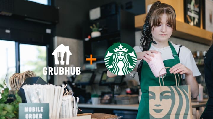 Starbucks is now on Grubhub - credit: Grubhub