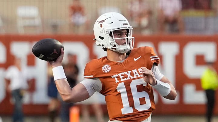 Texas quarterback Arch Manning admitted his touchdown taunt was "a little immature."