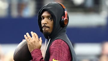 Washington Commanders quarterback Jayden Daniels