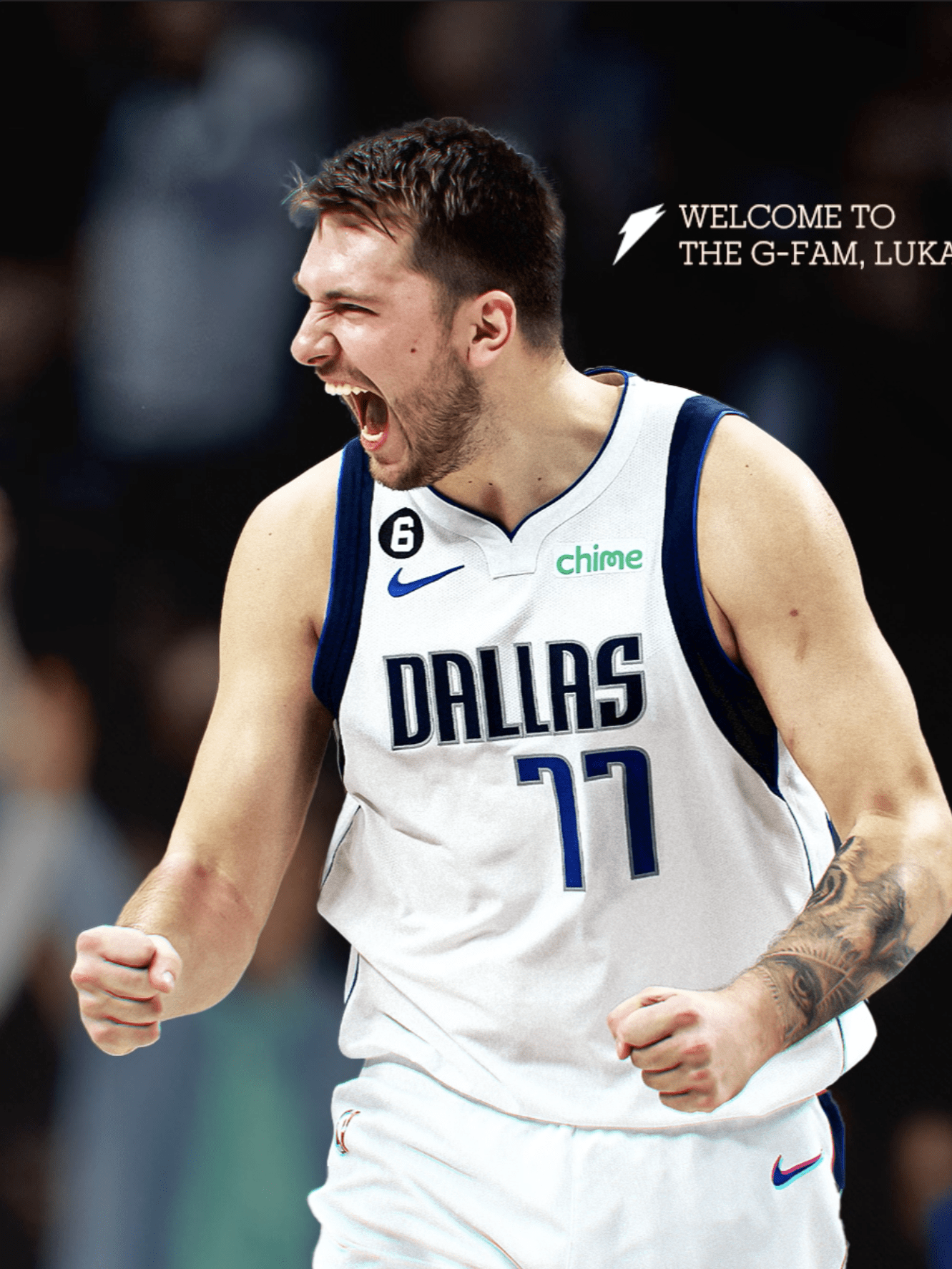 Luka Doncic in a Gatorade promotional poster.