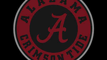 Alabama Crimson Tide logo, crimson on black