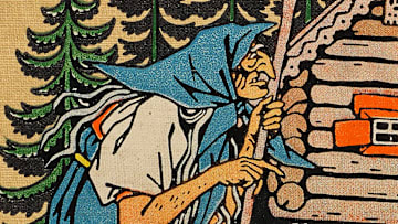 Baba Yaga on the cover of ‘Contes De Lisba’