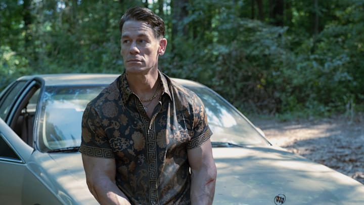John Cena as Christopher Smith in Peacemaker season 2. 