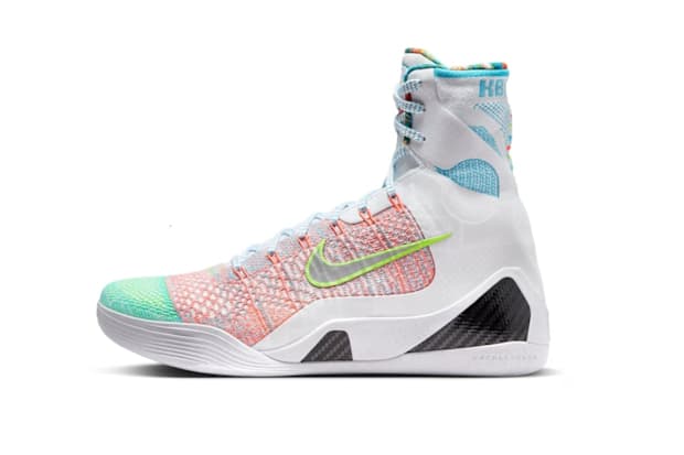 Kobe Bryant's multi-color Nike sneakers.