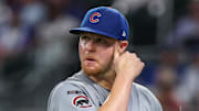 Sep 9, 2025; Cumberland, Georgia, USA; Chicago Cubs pitcher Cade Horton