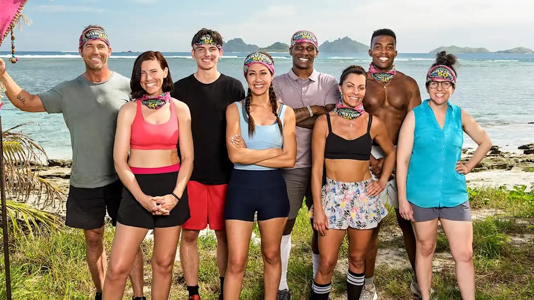 Colby Donaldson, Genevieve Mushaluk, Rizo Velovic, Angelina Keeley, Quintavius "Q" Burdette, Stephenie LaGrossa Kendrick, Kyle Fraser, Aubry Bracco of the Vatu tribe on 'Survivor 50'. Robert Voets/CBS Colby Donaldson, Genevieve Mushaluk, Rizo Velovic, Angelina Keeley, Quintavius "Q" Burdette, Stephenie LaGrossa Kendrick, Kyle Fraser, Aubry Bracco of the Vatu tribe on 'Survivor 50'. Robert Voets/CBS