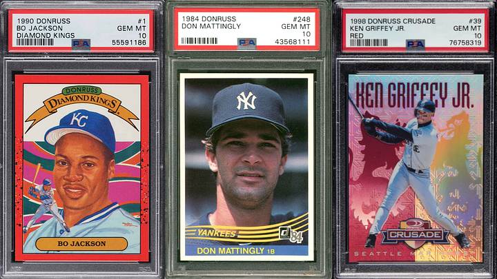 Top 5 Most Iconic Donruss Baseball Cards Ever Made (featured). Photo by ON SI Collectibles