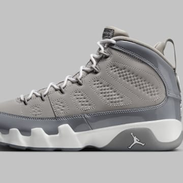 The Air Jordan 9 "Cool Grey" colorway.