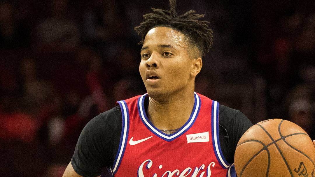 Nov 1, 2018; Philadelphia, PA, USA; Philadelphia 76ers guard Markelle Fultz (20) in action against the LA Clippers during the fourth quarter at Wells Fargo Center. Mandatory Credit: Bill Streicher-USA TODAY Sports