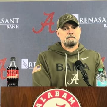 Alabama offensive coordinator Ryan Grubb.