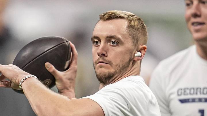 Carolina Panthers quarterback Haynes King 