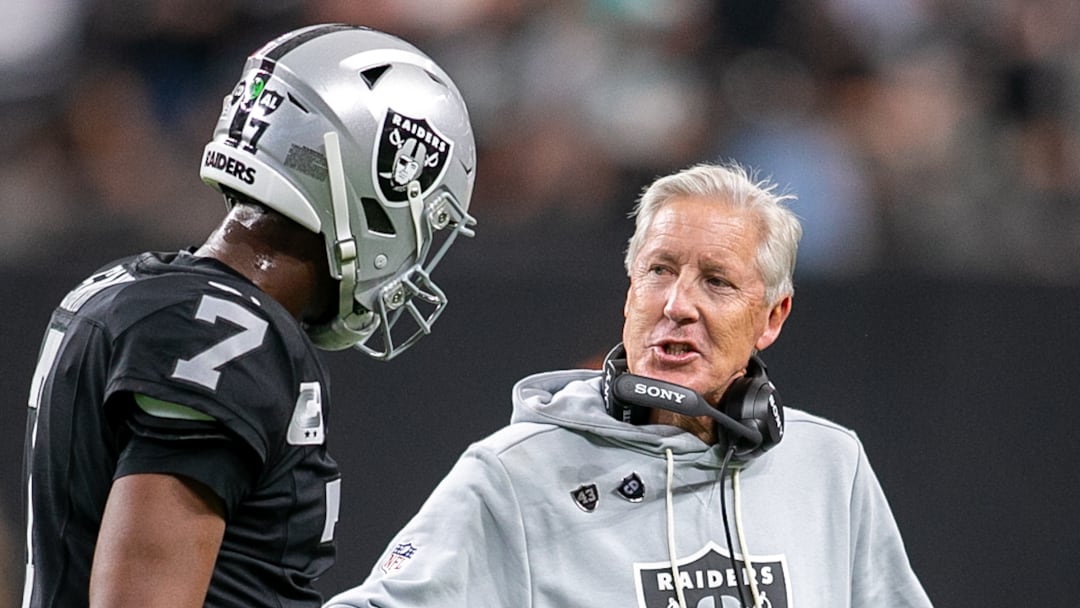 Las Vegas Raiders QB Geno Smith, Pete Carroll
