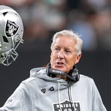 Las Vegas Raiders QB Geno Smith, Pete Carroll