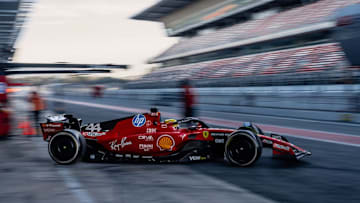 Lewis Hamilton Ferrari TPC Test in Barcelona