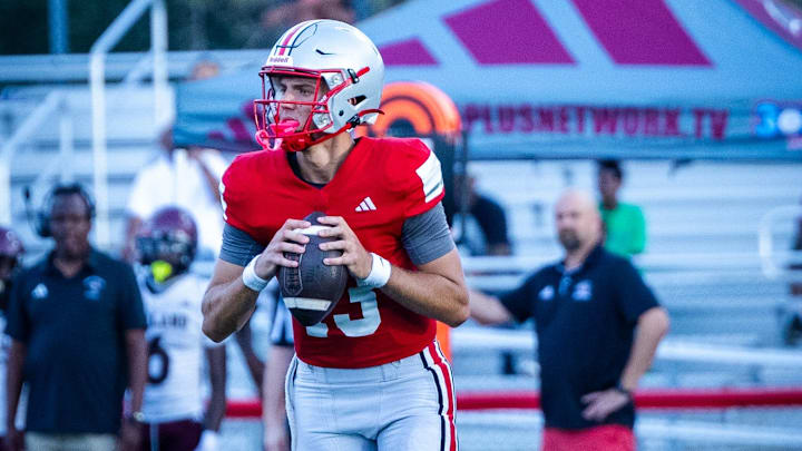 Lake Mary senior quarterback Noah Grubbs, a Notre Dame commit, passed for three touchdowns and ran for another score to rally the Rams past Miami Norland, 30-29, last Friday.