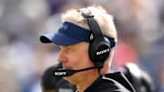 Tennessee Titans interim head coach Mike McCoy looks on from the sideline against the New England Patriots