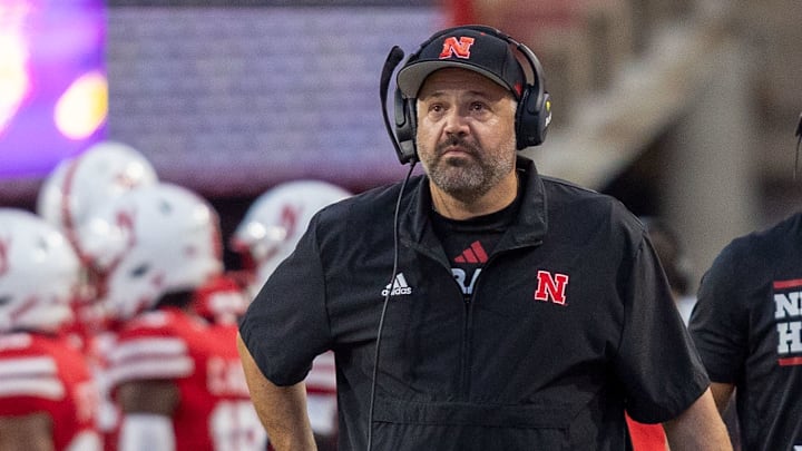 Nebraska head coach Matt Rhule. Nebraska head coach Matt Rhule.