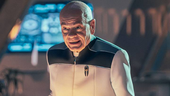 Robert Picardo as The Doctor in Star Trek: Starfleet Academy, episode 4, season 1, streaming on Paramount+, 3035. Photo Credit: Brooke Palmer/Paramount+.
