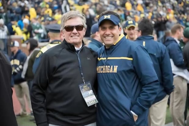 Fisch reunited with Spurrier at a Michigan game in 2015.