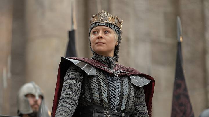 Emma D’Arcy as Rhaenyra Targaryen in House of the Dragon season 3 episode 8. 