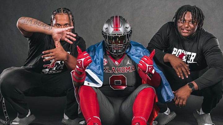 2025 DL Floyd Boucard (middle) with Jayden Jackson (left) and David Stone (right)