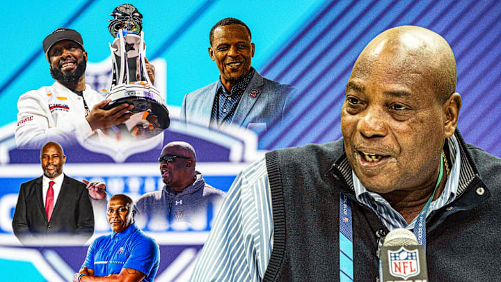 Ozzie Newsome, TC Taylor, Chennis Berry, Sam Shade, Dr. Alvin Parker, Reggie Barlow Ozzie Newsome, TC Taylor, Chennis Berry, Sam Shade, Dr. Alvin Parker, Reggie Barlow